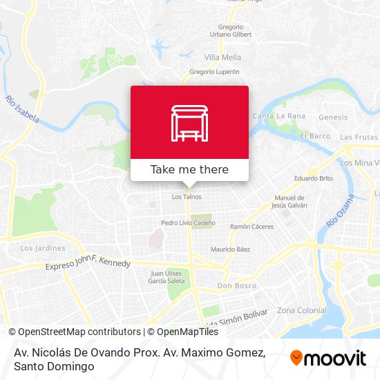 Mapa de Av. Nicolás De Ovando Prox. Av. Maximo Gomez