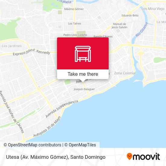 Mapa de Utesa (Av. Máximo Gómez)