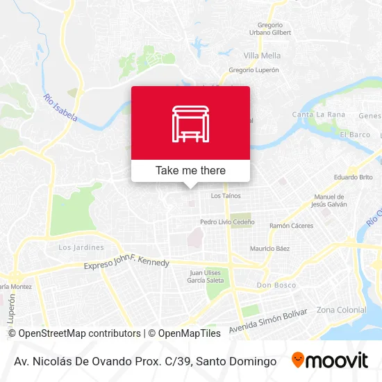 Mapa de Av. Nicolás De Ovando Prox. C / 39