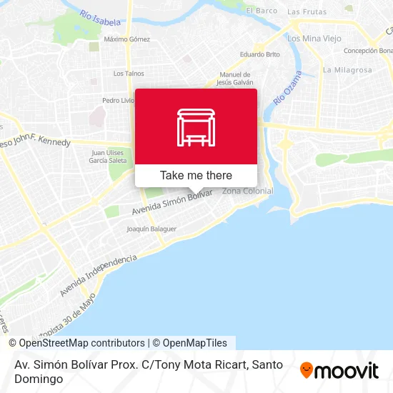 Mapa de Av. Simón Bolívar Prox. C / Tony Mota Ricart