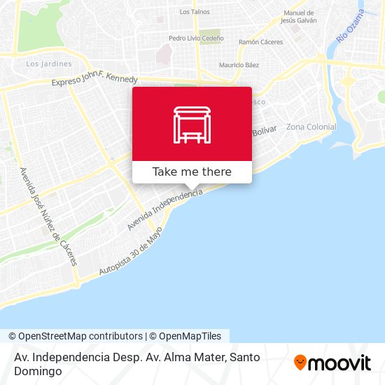 Av.  Independencia Desp. Av. Alma Mater map