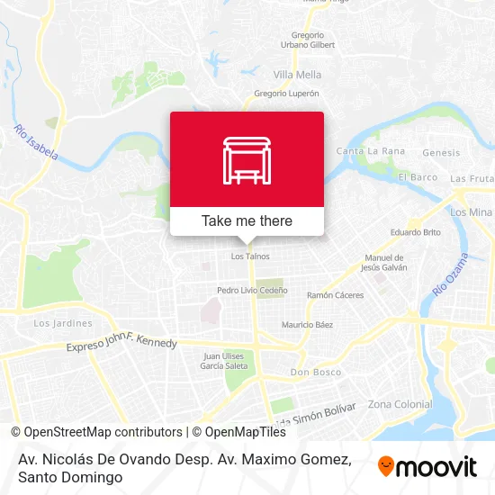 Mapa de Av. Nicolás De Ovando Desp. Av. Maximo Gomez
