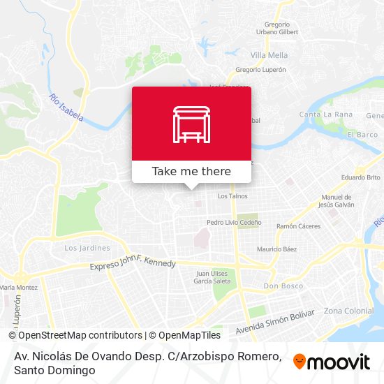 Mapa de Av. Nicolás De Ovando Desp. C / Arzobispo Romero