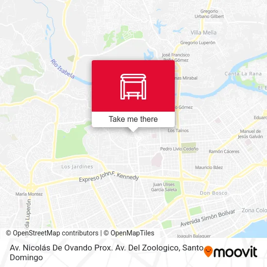 Mapa de Av. Nicolás De Ovando Prox. Av. Del Zoologico