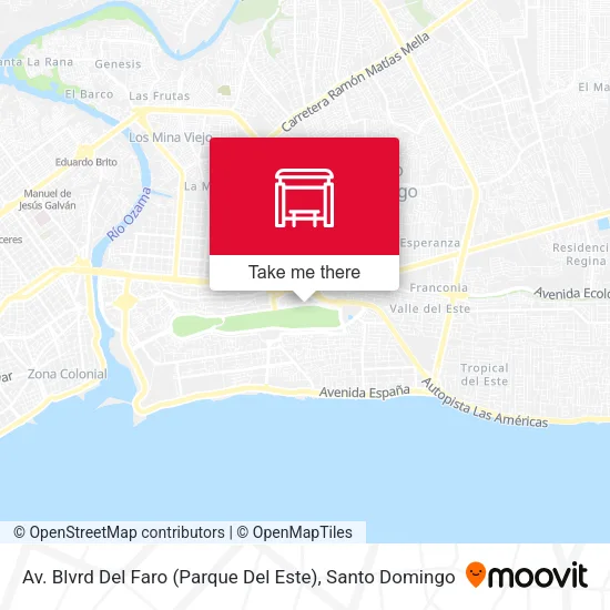 Av. Blvrd Del Faro (Parque Del Este) map