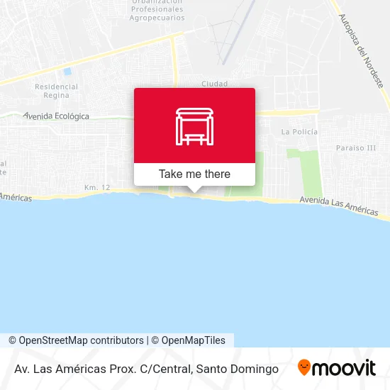 Mapa de Av. Las Américas Prox. C / Central