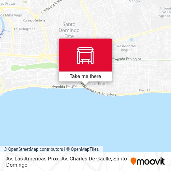 Av. Las Americas Prox. Av. Charles De Gaulle map