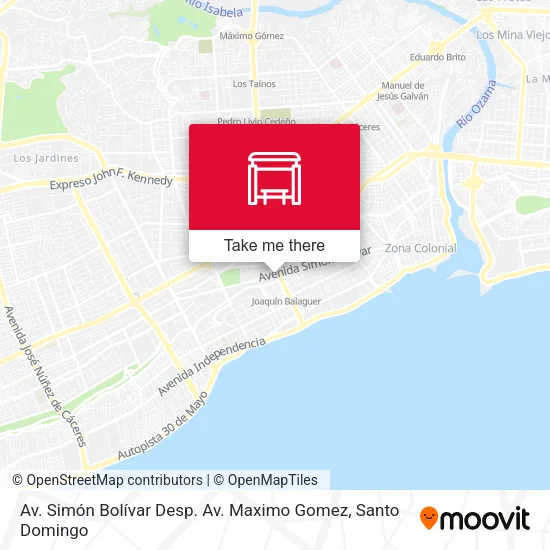 Mapa de Av. Simón Bolívar Desp. Av. Maximo Gomez