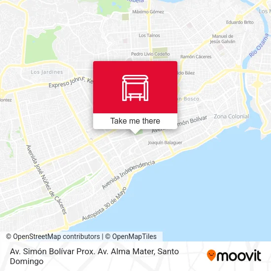 Mapa de Av. Simón Bolívar Prox. Av. Alma Mater