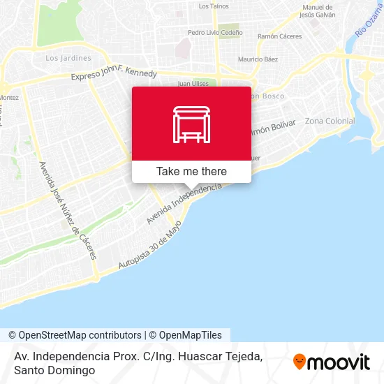 Mapa de Av. Independencia Prox. C / Ing. Huascar Tejeda