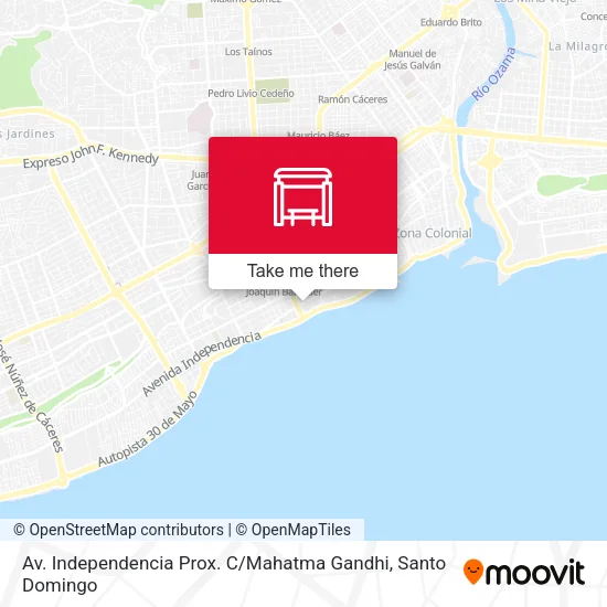 Av. Independencia Prox. C / Mahatma Gandhi map