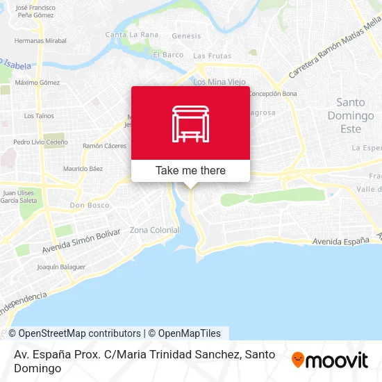 Mapa de Av. España Prox. C / Maria Trinidad Sanchez