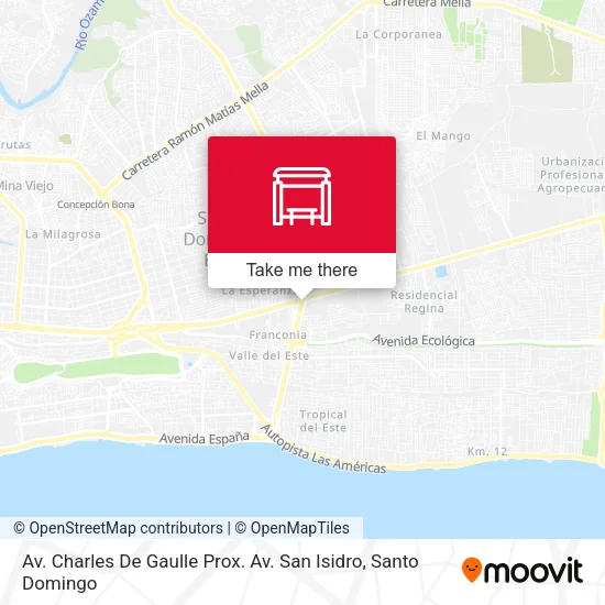 Av. Charles De Gaulle Prox. Av. San Isidro map