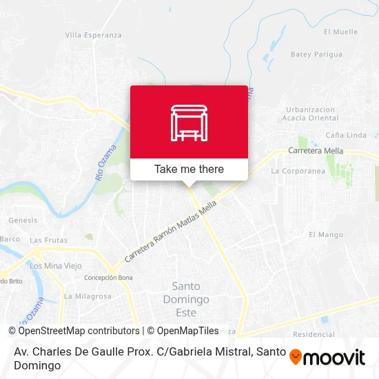 Av. Charles De Gaulle Prox. C / Gabriela Mistral map