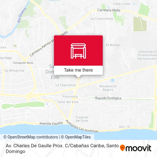 Mapa de Av. Charles De Gaulle Prox. C / Cabañas Caribe