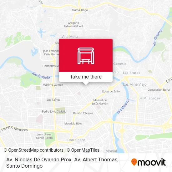 Mapa de Av. Nicolás De Ovando Prox. Av. Albert Thomas