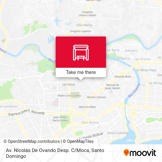 Mapa de Av. Nicolás De Ovando Desp. C / Moca