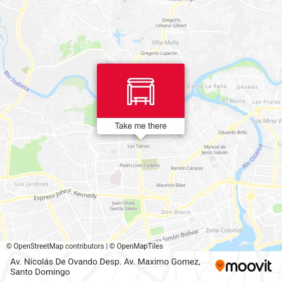 Mapa de Av. Nicolás De Ovando Desp. Av. Maximo Gomez