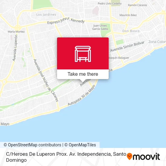 Mapa de C / Heroes De Luperon Prox. Av. Independencia
