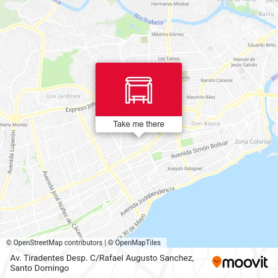 Mapa de Av. Tiradentes Desp. C / Rafael Augusto Sanchez