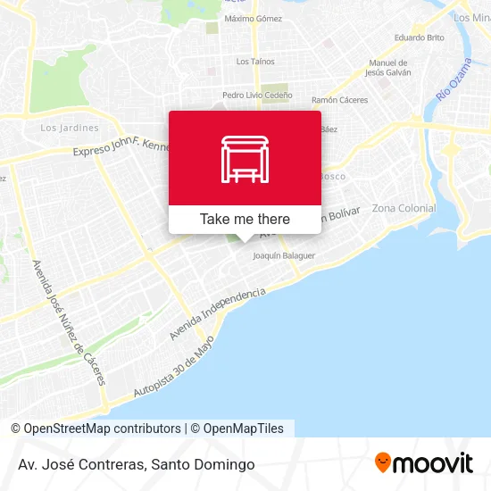 Av. José Contreras map