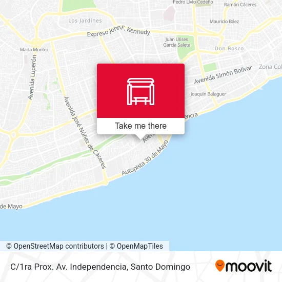 Mapa de C/1ra Prox. Av. Independencia