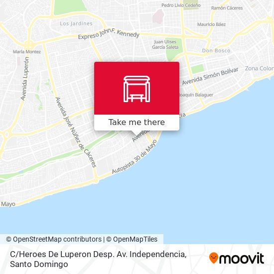 C / Heroes De Luperon Desp. Av. Independencia map
