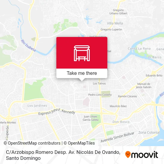 Mapa de C / Arzobispo Romero Desp. Av. Nicolás De Ovando