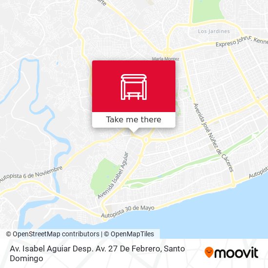 Av. Isabel Aguiar Desp. Av. 27 De Febrero map