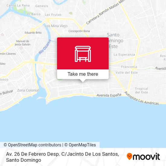 Av. 26 De Febrero Desp. C / Jacinto De Los Santos map