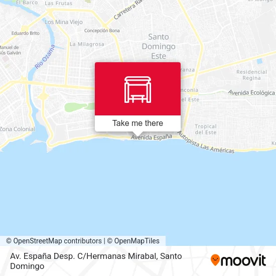 Mapa de Av. España Desp. C / Hermanas Mirabal