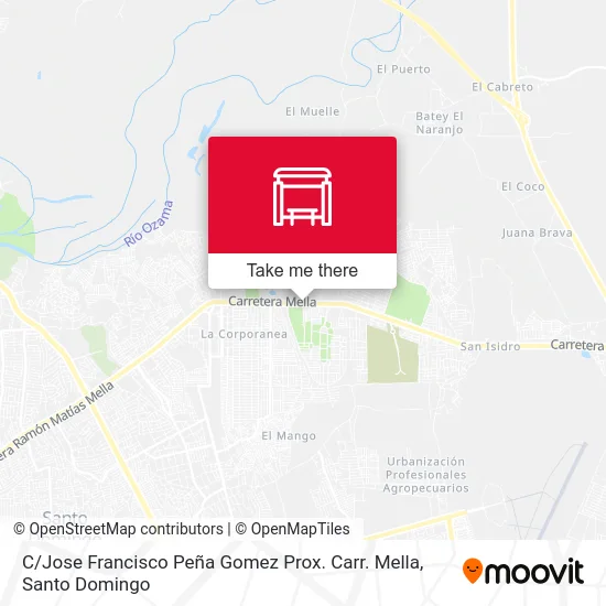 C / Jose Francisco Peña Gomez Prox. Carr. Mella map