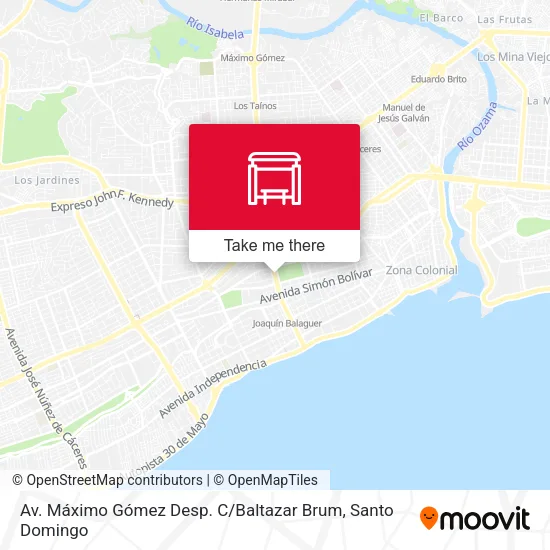 Mapa de Av. Máximo Gómez Desp. C / Baltazar Brum