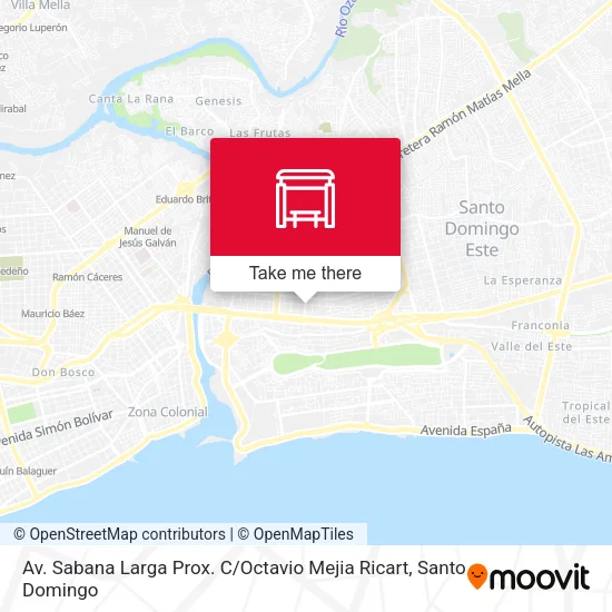 Mapa de Av. Sabana Larga Prox. C / Octavio Mejia Ricart