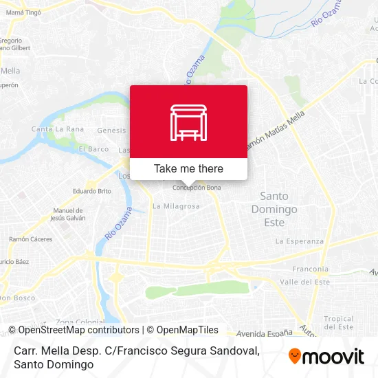 Mapa de Carr. Mella Desp. C / Francisco Segura Sandoval