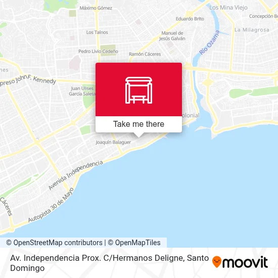 Mapa de Av. Independencia Prox. C / Hermanos Deligne