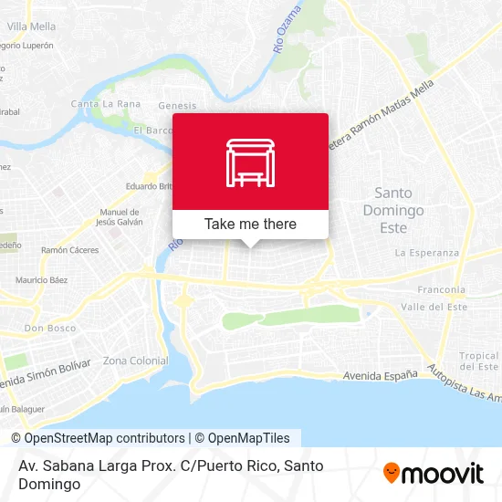 Mapa de Av. Sabana Larga Prox. C / Puerto Rico