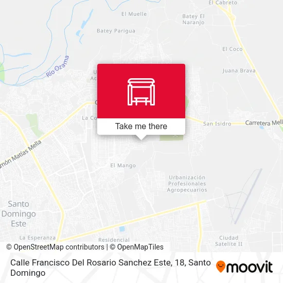 Calle Francisco Del Rosario Sanchez Este, 18 map