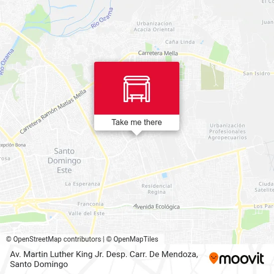 Mapa de Av. Martin Luther King Jr. Desp. Carr. De Mendoza