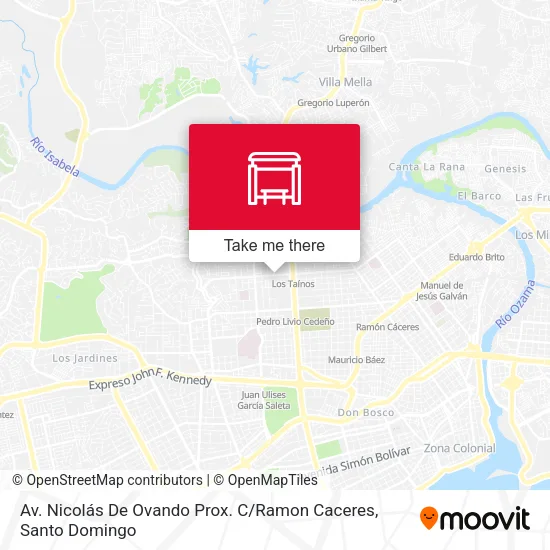 Mapa de Av. Nicolás De Ovando Prox. C / Ramon Caceres