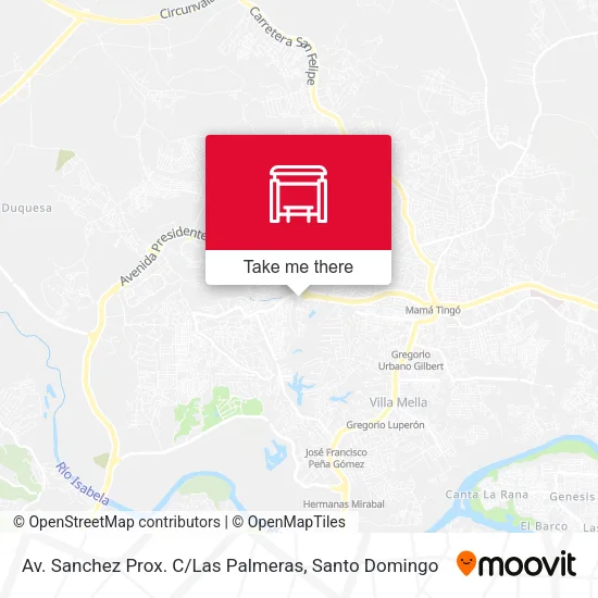 Av. Sanchez Prox. C / Las Palmeras map
