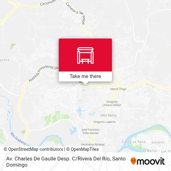 Mapa de Av. Charles De Gaulle Desp. C / Rivera Del Río