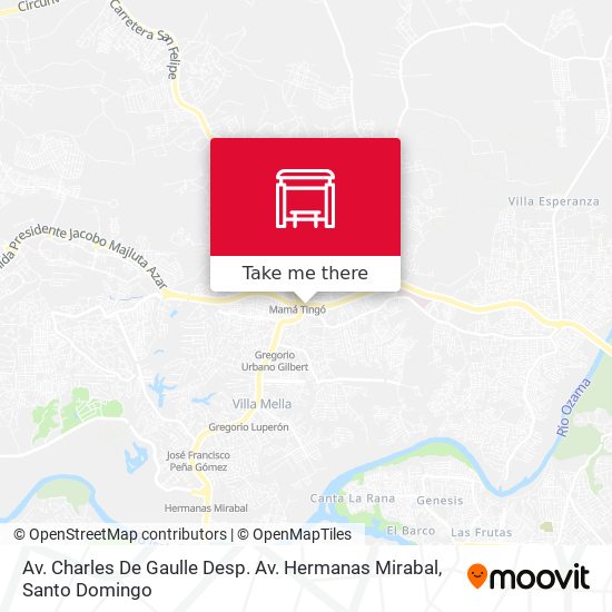 Av. Charles De Gaulle Desp. Av. Hermanas Mirabal map