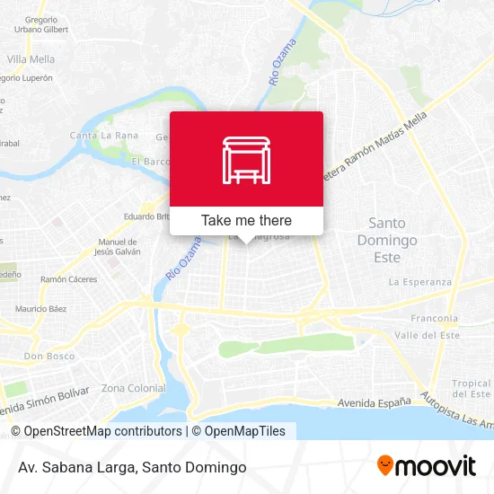Av. Sabana Larga map