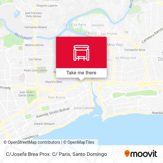 Mapa de C/Josefa Brea Prox. C/ Paris