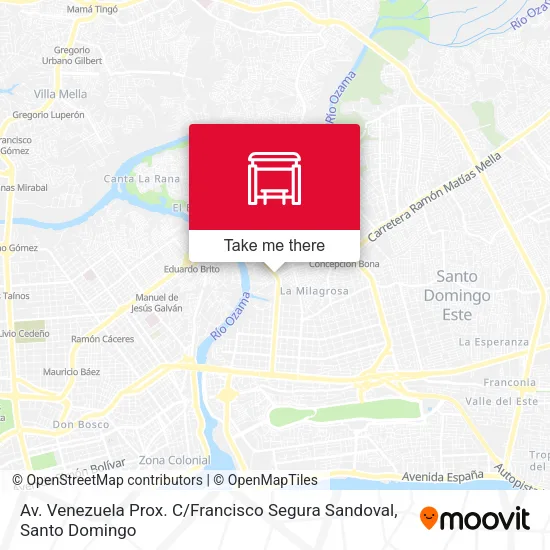 Mapa de Av. Venezuela Prox. C / Francisco Segura Sandoval