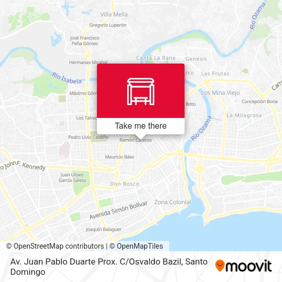 Mapa de Av. Juan Pablo Duarte Prox. C / Osvaldo Bazil