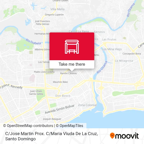 C / Jose Martin Prox. C / Maria Viuda De La Cruz map