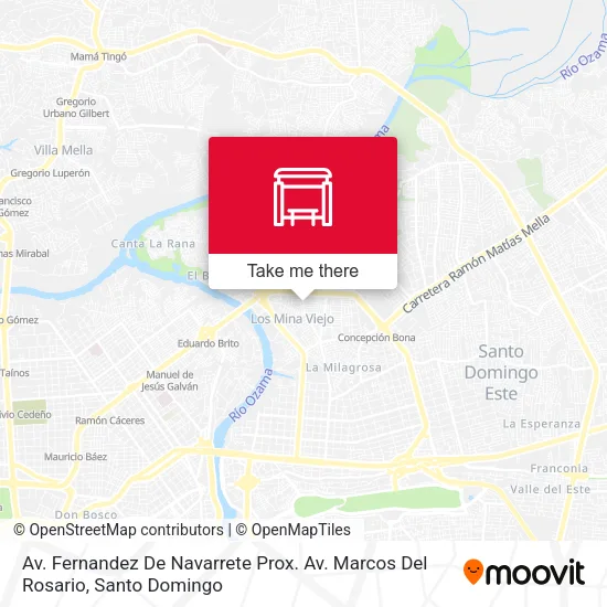 Mapa de Av. Fernandez De Navarrete Prox. Av. Marcos Del Rosario