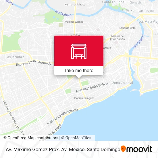 Mapa de Av. Maximo Gomez Prox. Av. Mexico